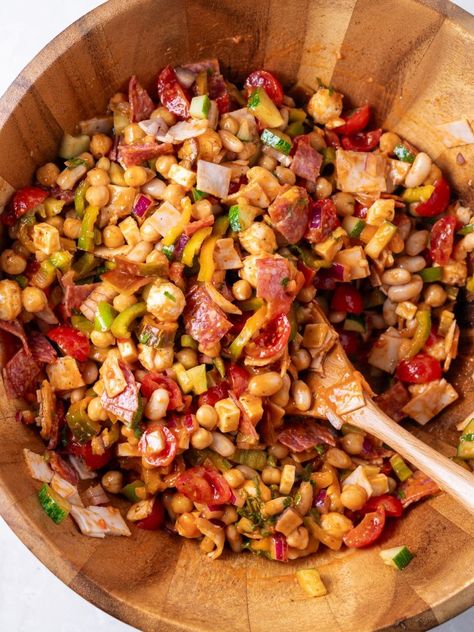 Dense Bean Salad with Sun-Dried Tomato Vinaigrette Tomato Bean Salad, Sun Dried Tomato Dense Bean Salad, Sundried Tomato Dense Bean Salad, Dense Bean Salad Recipes, Dense Bean Salad, Pork Side Dishes, Bean Salad Healthy, Mexican Bean Salad, Bean Salads