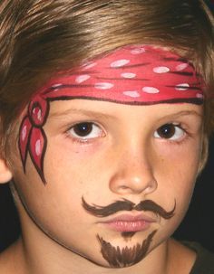 Bodysuit Tattoos, Pirate Face, Carnival Makeup, Face Painting Easy, Kids Face Paint, Body Suit Tattoo, Makeup Step By Step, Face Painting Halloween, Face Painting Designs