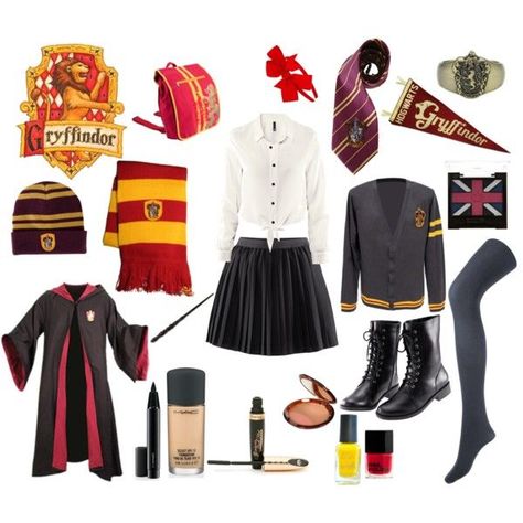 Gryffindor Prefect, Gryffindor Clothes, Gryffindor Style, Hermione Cosplay, Harry Potter Houses Outfits, Gryffindor Uniform, Harry Potter Costumes, Hufflepuff Outfit, Cell Diagram