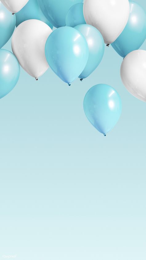 Pastel blue balloons mobile phone wallpaper | premium image by rawpixel.com / HwangMangjoo Phone Wallpaper Pastel, Balloon Mobile, Balloon Frame, Mobile Phone Wallpaper, Handy Wallpaper, Balloon Background, Happy Birthday Wallpaper, Pastel Balloons, Birthday Wallpaper