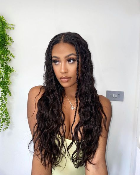 @mettissecampbell on Instagram: “💛 Wearing @beauty_worksonline 22” Beach Wave Double Hair Set clip-ins shade Ebony. code METTISSE10” Beach Waves Black Hair, Mermaid Waves Hair, Mermaid Waves, Hair Set, Beach Wave, Hair Setting, Wave Hair, Hair Waves, Beach Waves