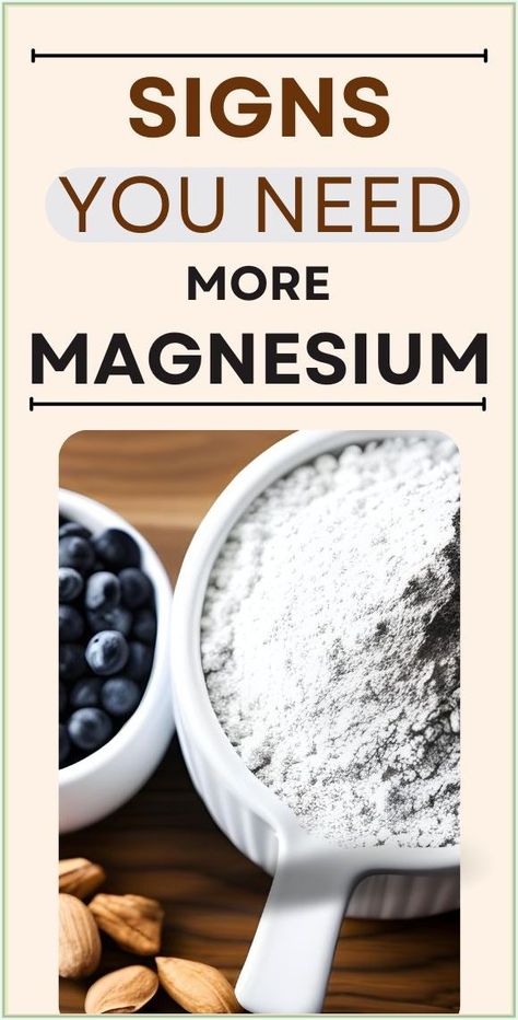 Important Signs You Immediately Need More Magnesium (And How To Get It) Magnesium Deficiency Symptoms, Magnesium Powder, Best Magnesium, Turmeric Mask, Low Magnesium, Magnesium Rich Foods, Magnesium Spray, What Is Health, Magnesium Benefits