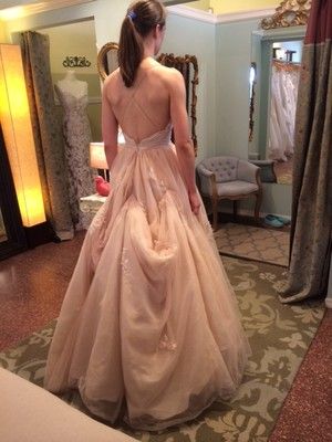 Bustle on a Tulle Ballgown? | Weddings, Beauty and Attire | Wedding Forums | WeddingWire Wedding Dress Train Bustle, Wedding Gown Bustle, Tulle Wedding Dress Ballgown, Beaded Ball Gown, My Intentions, Tulle Ballgown, Wedding Dress Bustle, Wedding Dress Alterations, Full Tulle Skirt