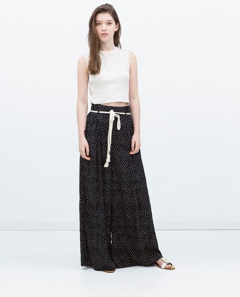 7 Alternatives To Jeans For The Jeans-Phobic — From Culottes To Stylish Sweats & Other Much Comfier Trousers Zara Sale, Striped Trousers, Wideleg Pants, Makeup Style, Pantalon Large, 2014 Fashion, Zara Woman, Jeans Women, Online Sale