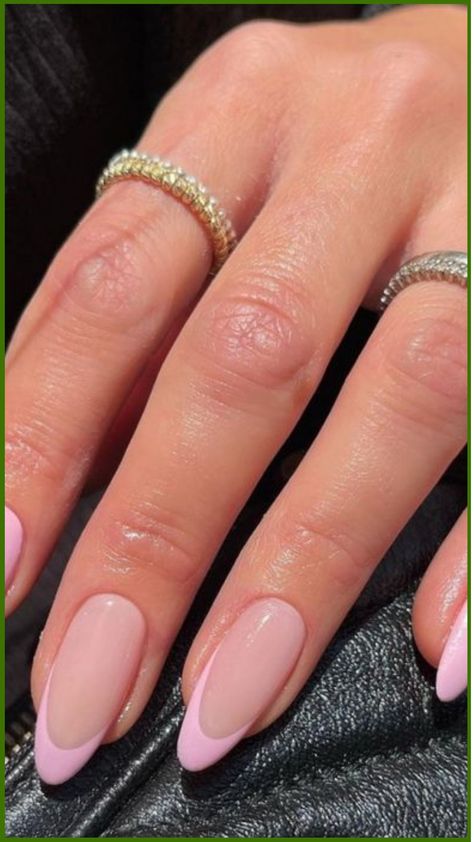 Natural Pink Nail Ideas 2024 Ballet Pink French Nails, French Manicure Rose, Subtle Pink Nails, French Pink Tip Nails, Pink French Nail Designs, Bridesmaid Nails Pink, Cyprus Nails, Pink Natural Nails, Colorful French Manicure