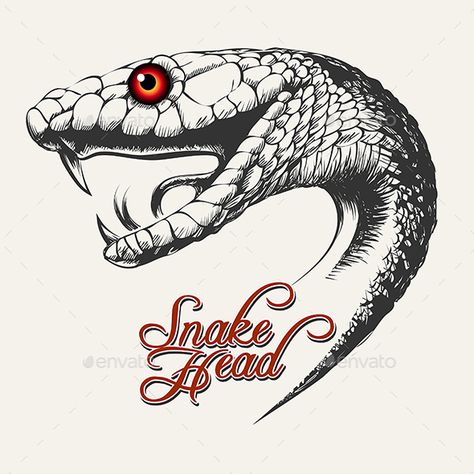 Handdrawn Snake head in tattoo style. Free font Freebooter Script expanded https://www.fontsquirrel.com/fonts/freebooter-script .Z Stylo Art, Model Tattoo, Snake Drawing, Mouth Drawing, Snake Tattoo Design, Snake Head, Drawing Heads, Medusa Tattoo, Snake Art