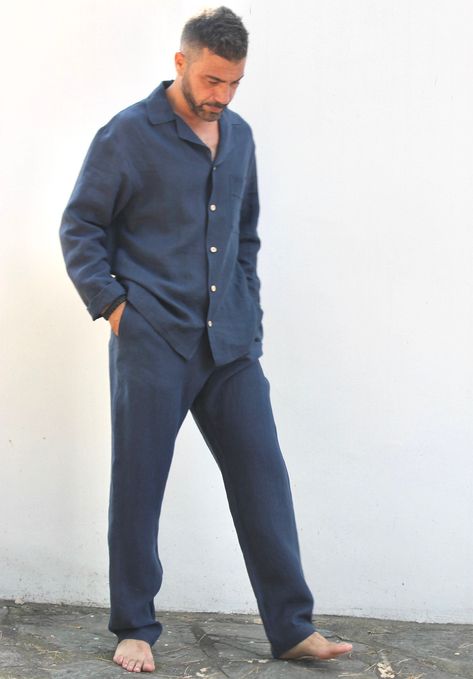 Men Lounge Wear, Pajama Set Men, Linen Lounge Wear, Lounge Wear Men, Pajamas Men, Towel Clothes, Men Pajamas, Pajamas For Men, Mens Pjs