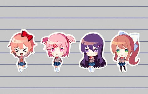 Natsuki Ddlc Gif, Sayori Ddlc Gif, Natsuki Ddlc Banner, Ddlc Banner Gif, Sayori Banner, Ddlc Gif, Oki Doki, Doki Doki Literature Club, Banner Gif