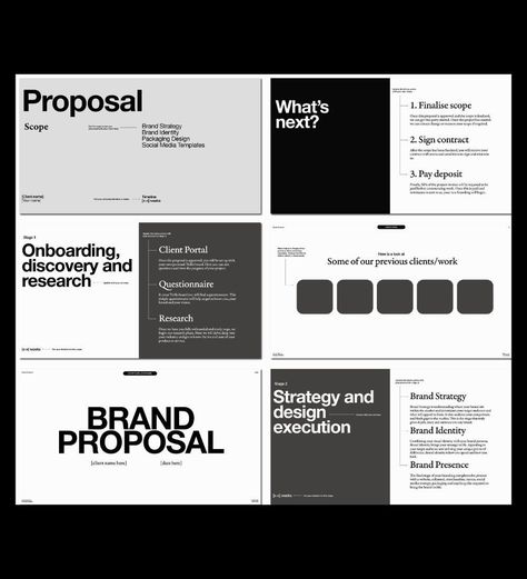 Creative website design Minimalist Document Design, Minimalist Proposal Design, Branding Proposal Presentation, Logo Presentation To Client Layout, Client Proposal Design, Proposal Graphic Design, Branding Portfolio Layout, Brand Presentation Layout, Proposal Layout Design