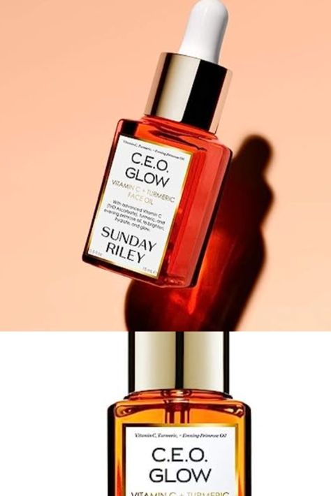 Sunday Riley C.E.O. Glow Vitamin C & Turmeric Face Oil Ceo Glow, Sunday Riley Ceo, Turmeric Face, Sunday Riley, Summer Beauty, Face Oil, Vitamin C, Beauty And Personal Care, Vitamins