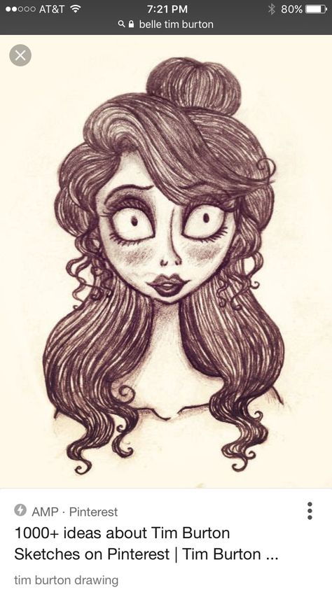 Tim Burton Hairstyles, Hairstyles Drawing, Tim Burton Style, Drawing Style, Drawing Images, Tim Burton, Big Eyes, Pencil, Hairstyles