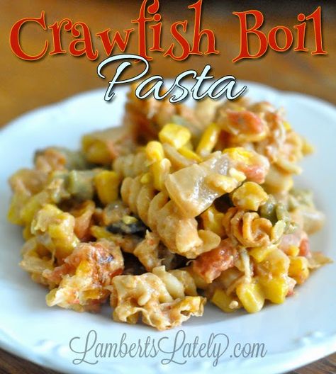 Crawfish Boil Pasta - great way to use up leftovers from a crawfish boil! http://www.lambertslately.com/2014/04/recipe-crawfish-boil-pasta.html Crawfish Rice, Crawfish Recipe, Crawfish Dishes, Crawfish Pasta, Crawfish Boil Recipe, Spicy Sausage Pasta, Ragin Cajun, Crawfish Boil Party, Crawfish Recipes