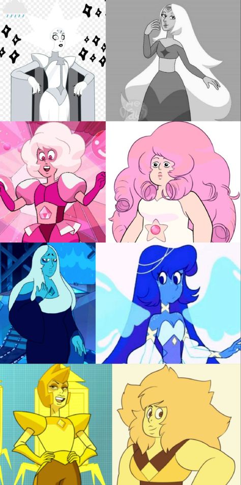 Steven Universe Reference Sheet, Gem Fusions Oc, Steven Universe Original Art, Steven Universe Fusions Fanart, Steven Universe Gems As Humans, Steven Universe Iphone Wallpaper, Steven Universe Official Art, Blue Steven Universe, Pink Diamond Steven Au