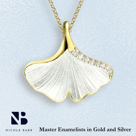 Gingko jewelry by Nicole Barr Enamelled Jewellery, Flower Resin Jewelry, Muslin Backdrops, Jewelry Design Drawing, Flower Resin, Ginkgo Leaf, Jewellery Silver, What To Buy, Creative Jewelry