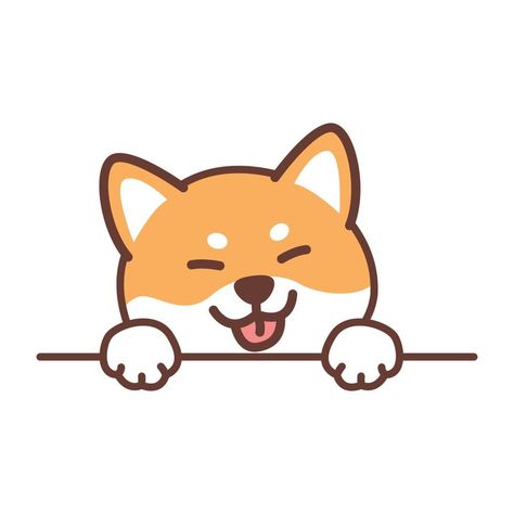 Puppy Art Cute, Cute Dogs Cartoon, Shiba Inu Puppy Drawing, Cute Dog Drawing Cartoon, Draw So Cute Dog, Cute Dogs Drawing, Puppy Drawing Cute, Shiba Inu Drawing, Shiba Inu Illustration