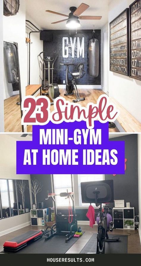 [Sponsored] Whether You Are A Seasoned Lifter, Or You Are New To Fitness, The Concept Of The At-Home Gym Is To Find A Style You Like And Choose A Spare Room, Garage, Or Corner Of Your Living Room And Have It Designed To Align With Your Fitness Goals. #smallhomeworkoutroom #Creating #Gym #Your #Own #Ideas #HomeIdeas #for #Mini #Home #DecorTips #Compact #Workout #Spaces #DecorInspiration Small Gym Decorating Ideas, Garage Weight Room, Sunroom Workout Space Ideas, Gym Inside House, Home Gym Inspo Workout Rooms, Home Gym Spare Bedroom, Home Workout Rooms, Home Gym In Basement, Living Room Gym Combo