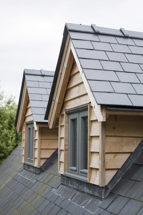 Dormer Ideas, Dormer House, Oak Cladding, Dormer Bungalow, Dormer Roof, Border Oak, Oak Frame House, Oak Framed Buildings, Exterior House Remodel