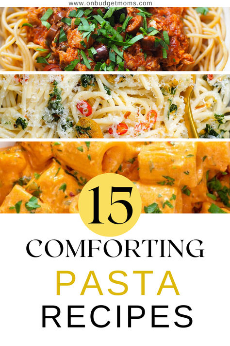 Try these wholesome pasta recipes! Easy on the budget and very tasty! Fun Pasta Dishes, 1 Pot Pasta Recipes, Pasta Dinners Easy, 1 Pot Pasta, Simple Pasta Dishes, Simple Pasta Recipes, Cheap Pasta Recipes, Healthy Pasta Recipe, Pasta Recipes Easy