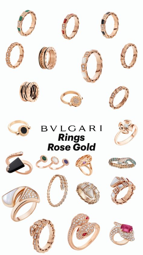 Rings Rose Gold, Bulgari Jewelry, Rose Gold Ring, Rose Gold, Ring, Gold