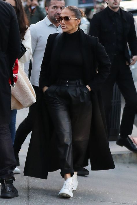 Jennifer Lopez Wore the Investment Basic Thats Actually Worth the Money Wolford Turtleneck, Jennifer Lopez Style, Jennifer Lopez Outfits, Wolford Bodysuit, Dramatic Fashion, Glamorous Outfits, Celebrity Style Inspiration, Women Suits, Turtleneck Bodysuit