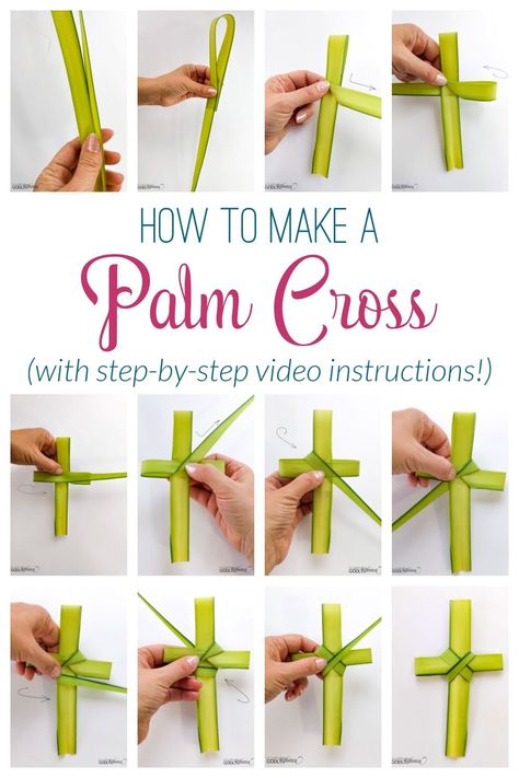 Palm Sunday Activities, Palm Sunday Decorations, Palm Cross, Palm Sunday Crafts, Christian Crafts, Cross Crafts, Church Crafts, Palm Sunday, Paper Flower Bouquet