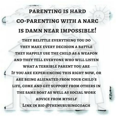 Supportive Parents, Parallel Parenting, Try Everything, Tomorrow Is Monday, Antisocial Personality, Toxic Parents, Parental Alienation, Narcissistic Parent, Bad Relationship