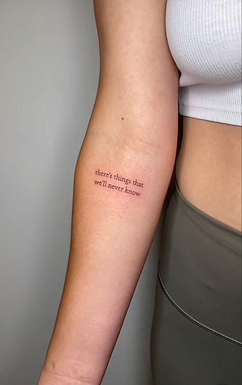 “theres things that well never know” fine line lyrics HS Im Fine Tattoo, Hs Tattoo, Fineline Tattoo, I'm Fine, Fine Line Tattoos, Line Tattoos, Fine Line, Tattoos And Piercings, Tatting