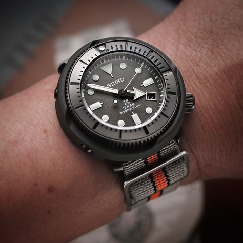 Solar powered and ready for summer! Check out this Street Series Tuna from Seiko and why this could be your perfect beach watch! Seiko Tuna, Watch Image, Beach Watch, Seiko Mod, Diver Watch, Divers Watch, Seiko 5, Watch Review, Military Watches