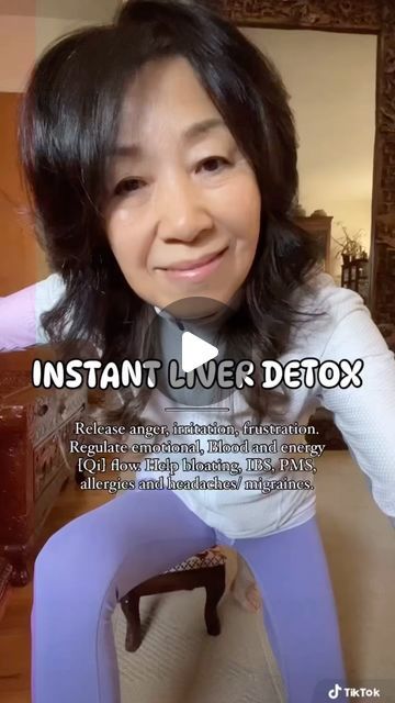 Dr. Lily Choi ☯︎ D. Ac, L. Ac on Instagram: "DETOX THE LIVER, REMOVE STAGNATION FROM THE LIVER AND STRENGTHEN THE LIVER WITH THIS SIMPLE EXERCISE!  As shown, practice 50 downward strokes on each leg over the Liver meridian. You can use your knuckles when making a fist or use my authentic jade gua sha tool on the long side, specially formed for this type of movement.  Our Liver is known as the commanding general of the body and the main organ of detoxification. When the Liver is healthy, the flow of Qi and Blood is normal; the body can eliminate any toxins (bacteria, mold, parasites and viruses) naturally, leaving a pain free, healthy and an emotional state that is balanced and content.  📍To support the Liver and the eyes, use Liver Recharge and Goji Extract. 📍To support extreme anger and Liver Meridian, Detox The Liver, 500 Calorie Dinners, Jade Gua Sha, Chi Energy, Simple Exercise, Liver Support, Gua Sha Tools, Liver Detox