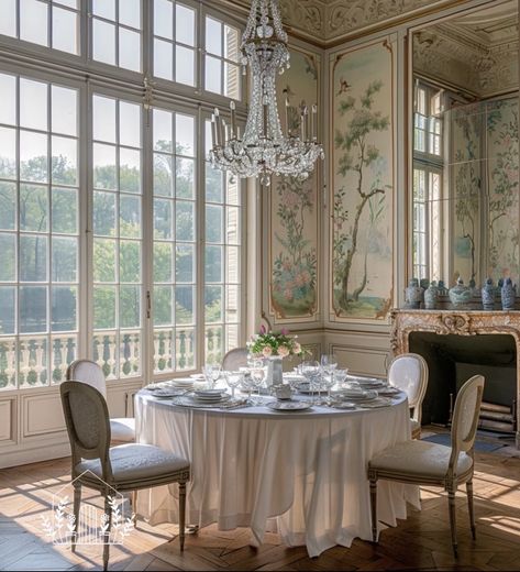 Ethereal House, Bridgeton House, Manor Dining Room, Regency Mansion, European Chateau, French Chateau Interiors, Tennessee Living, Manor Interior, Chateaux Interiors