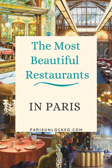 Classic Dining Rooms, Most Beautiful Restaurants, Beautiful Restaurants, Best Restaurants In Paris, Restaurants In Paris, Paris Food, Paris Itinerary, French Lifestyle, Paris France Travel