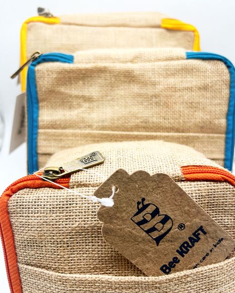 Jute zipper pouch handcrafted by @bee.kraft All our products are sourced carefully and handcrafted for you. Our pouches will help you organise you creative space. Our handcrafted pouches are available in assorted colours & sizes. . . #beekraft #pouch #jutebags #jute #zipperpouch #handmade #giftideas #madeinindia #plasticfree #makeinindia #reuse #stationery #bag #zipper #stationerylover #ecofriendlyfashion #school #natural #naturalproducts #style #accessories #tiffinbox #backtoclass #folder #ba Tiffin Box, Zipper Pouches, Jute Bags, Eco Friendly Fashion, Style Accessories, Creative Space, Plastic Free, Zipper Pouch, Burlap Bag