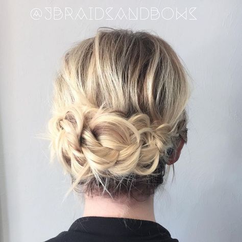 Messy Braided Updo Messy Braid Updo, Fine Hair Updo, Carlson Young, Lace Braids, Large Curls, Messy Braids, Small Braids, Penteado Cabelo Curto, Haircuts For Fine Hair