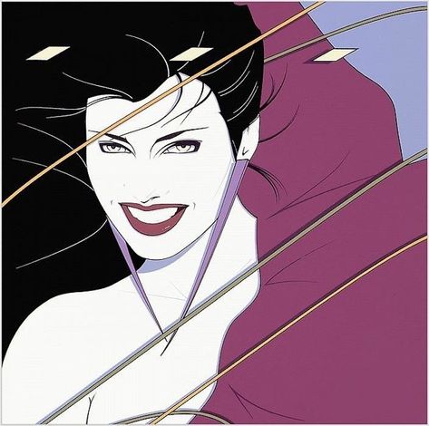 Patrick Nagel, Duran Duran, Red, Hair, Art