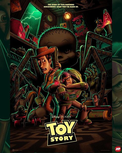 Toy Story 1995, Dungeons And Dragons Art, Matt Ryan, Sport Poster Design, Marvin The Martian, Pop Culture Art, Family Movies, Gig Posters, Sony Pictures