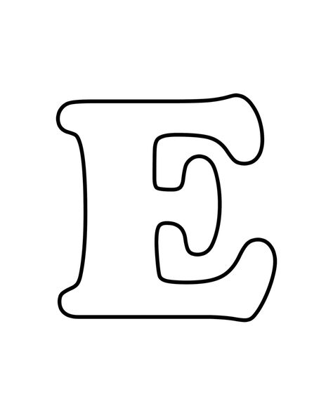 Letter E - Free Printable Coloring Pages | Applique /Templates | Pint� - ClipArt Best - ClipArt Best Kids Activity Center, Letter Templates Free, Applique Letters, Alfabet Letters, Free Printable Letters, Alphabet Fonts, Alphabet Coloring Pages, Bubble Letters, Alphabet Printables