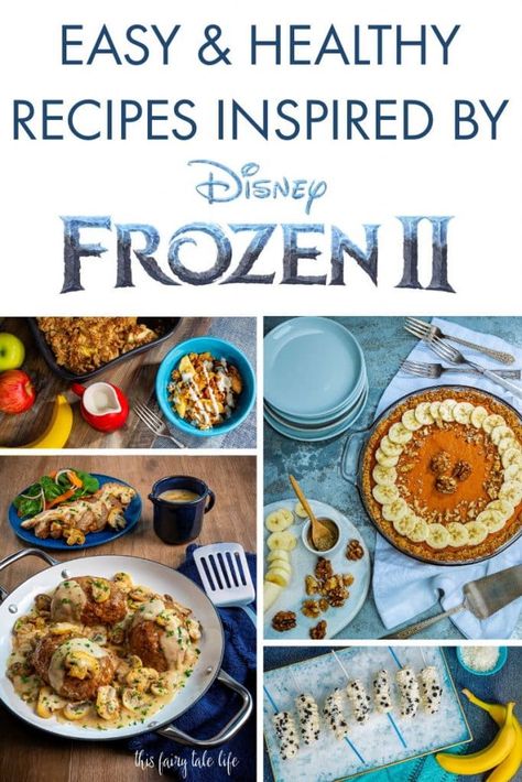 Frozen 2 Dinner And A Movie, Frozen Movie Food Ideas, Frozen 2 Movie Night, Frozen Themed Dinner Food, Disney Frozen Recipes, Frozen Inspired Food, Frozen Movie Night Food, Frozen Themed Dinner, Frozen Party Menu