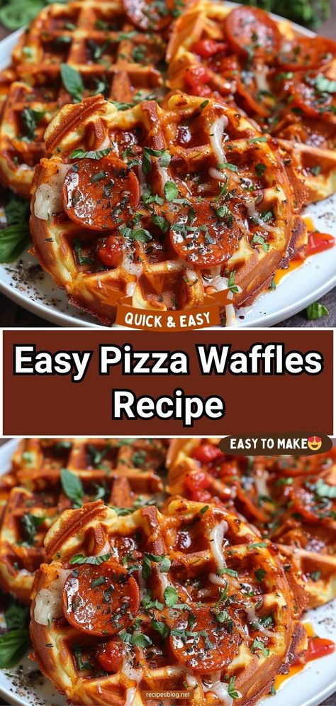 Kids love it because it tastes just like pizza, but without all the carbs and calories. Plus, they can eat as much as they want! Pizza Waffles is a family-friendly restaurant that offers a wide variety of pizza waffles and other breakfast items. Waffle Pizza Recipe, Pizza Waffles Recipe, Pizza Variations, Pizza Waffles, Waffle Pizza, Easy Waffle Recipe, Waffle Iron Recipes, Waffle Ingredients, Savory Waffles