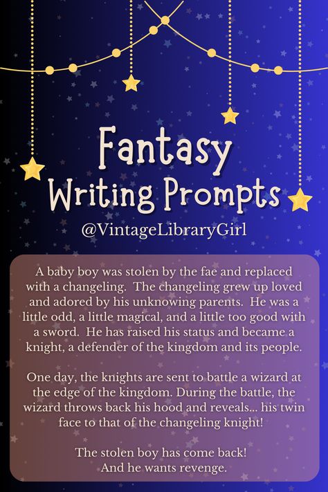 Creative writing prompts to help shake out that writer's block! Fantasy, funny writing prompts to help inspire you to get that short story or idea out of your head. Cozy Fantasy Prompts, Funny Writing Prompts, Writing Prompts For Adults, Fantasy Prompts, Short Story Prompts, Character Journal, The Changeling, Funny Writing, Fantasy Writing