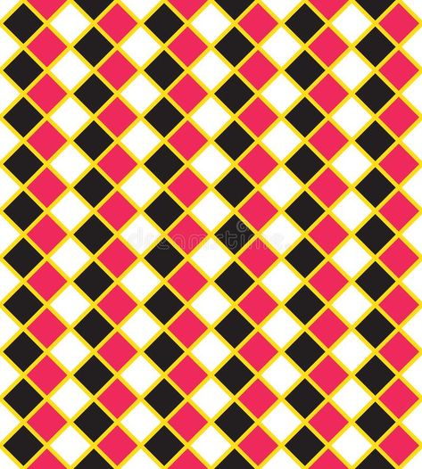 Harlequin vintage or argyle seamless pattern. Vector texture of rhombuses. Harlequin vintage or argyle seamless pattern. Diagonal background for packaging design stock illustration Clown Mood, Clown Pattern, Harlequin Clown, Vector Texture, Harlequin Pattern, Decorative Lines, Concept Board, Seamless Pattern Vector, Pattern Vector