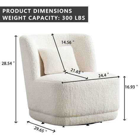 BFZ Swivel Accent Chair Fabric, Round Barrel Club Chair For Living Room,  White chair，Faux fur - Walmart.com Comfy Bedroom Chair, Room 360, Chair For Nursery, Barrel Accent Chair, Chair Comfy, Accent Sofa, Swivel Club Chairs, Comfy Bedroom, Accent Chair Set