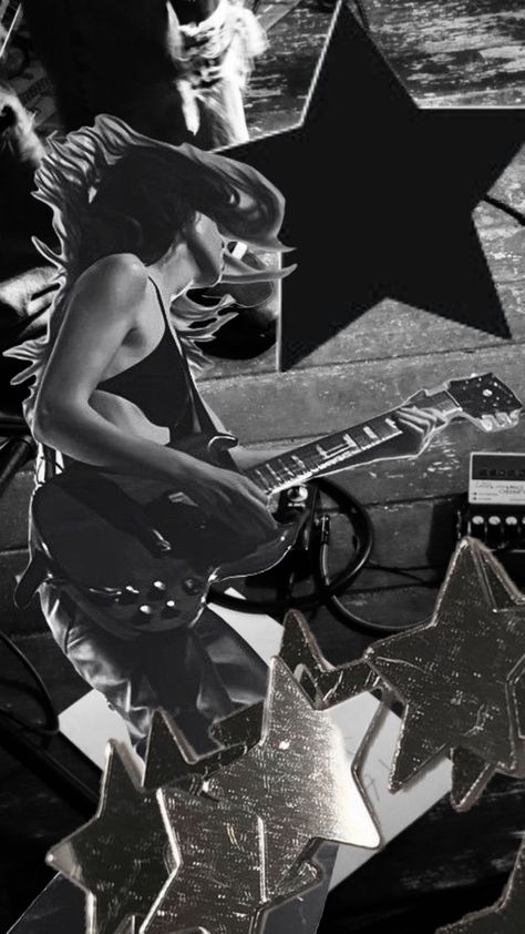 #rock #rockstar #poster #music #vintage #star #blackandwhite #lockscreen Rockstar Poster, Poster Music, Vintage Star, Stars, Music, Art