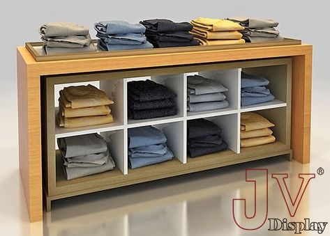 clothes shop display counters customized Shop Counter Ideas Retail Displays, Retail Storage Ideas, Garment Shop Counter Design, Shop Counter Design Clothes, Retail Clothing Racks, Shop Counter Design, Clothing Rack Display, Clothing Store Displays, Clothing Display