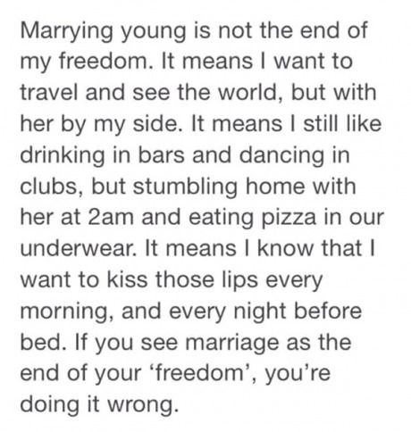 Marrying young Getting Married Young, Young Marriage, Young Quotes, Marrying Young, Good Quotes, Some Good Quotes, I Want To Travel, Best Love Quotes, Personal Quotes