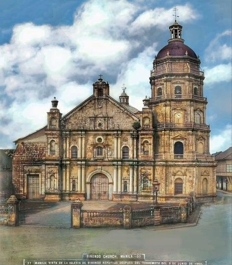 Philippines Churches With Baroque Design, Architecture In The Philippines, Philippine Churches, Philippine Architecture, Church Pictures, School Creative, Heritage House, Baroque Design, Baroque Art