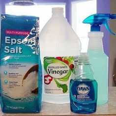 Blue Dawn, Garden Weeds, Dawn Dish Soap, Epsom Salt, White Vinegar, Plant Food, Back To Nature, Lawn And Garden, Cleaning Products