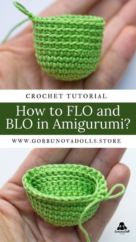 In this tutorial, I'm going to show you How to FLO and BLO in crochet, specifically in amigurumi. When you first start learning how to crochet, you are taught to insert your crochet hook through both loops of a stitch. Blo Crochet Stitch, Crochet Start, Crochet Bloggers, Star Crochet, Mini Amigurumi, Crochet Hack, Knitting Group, Toys Crochet, Crochet Business