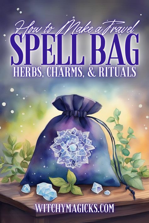 Learn how to create a spell bag for safe and protected travels using a blend of herbs, charms, and rituals. This guide covers the essential steps to infuse your bag with positive energy and intention, making your journey smoother and more secure. Perfect for witches on the go and magical travelers.  #SpellBag #TravelMagic #Witchcraft #HerbalMagic #ProtectionSpells #WitchyRituals #MagicalJourney #Spellcraft #Herbs #Charms #Rituals #WitchyMagicks #MagicalTools Protection Bags Witchcraft, Protection Spell Bag, Travel Protection Spell, Travel Spell, Solstice Traditions, Herbs For Protection, Winter Solstice Traditions, Dream Spell, Mojo Bags