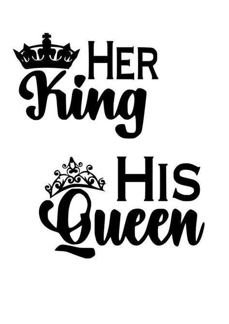 His Queen Her King Shirts, Couples Shirts Matching, Queen Wallpaper Crown, King And Queen Pictures, King Queen Tattoo, His Queen Her King, Her King His Queen, King And Queen Crowns, Queen Wallpaper