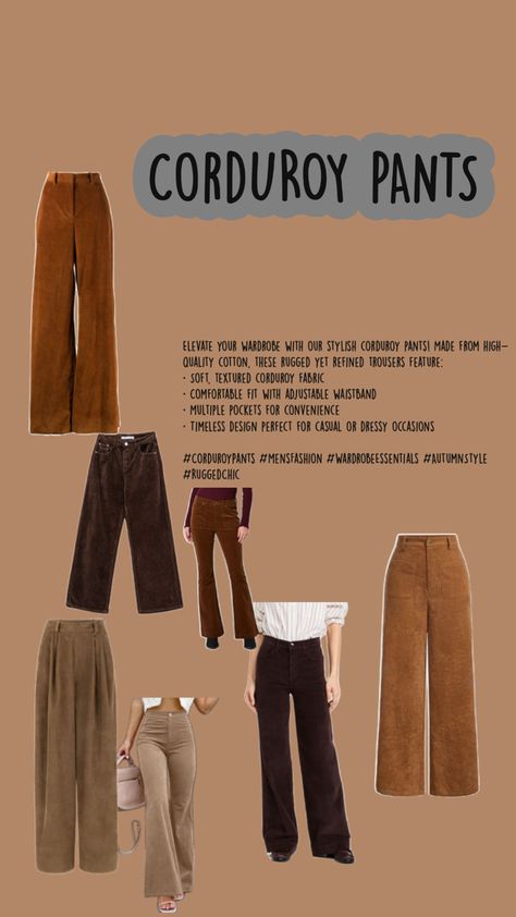 Why corduroys are an essential items for fall fashion Creme Corduroy Pants Outfit, Corduroy Joggers, Wide Leg Corduroy Pants, Blue Corduroy Pants, Corduroy Pants Outfit, Brown Corduroy Pants, Corduroy Cap, Corduroy Overalls, Blue Corduroy